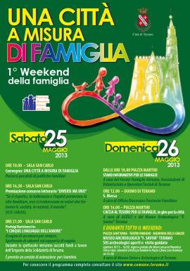Una Città a misura di Famiglia - 1° week-end della famiglia Teramo 25 ...